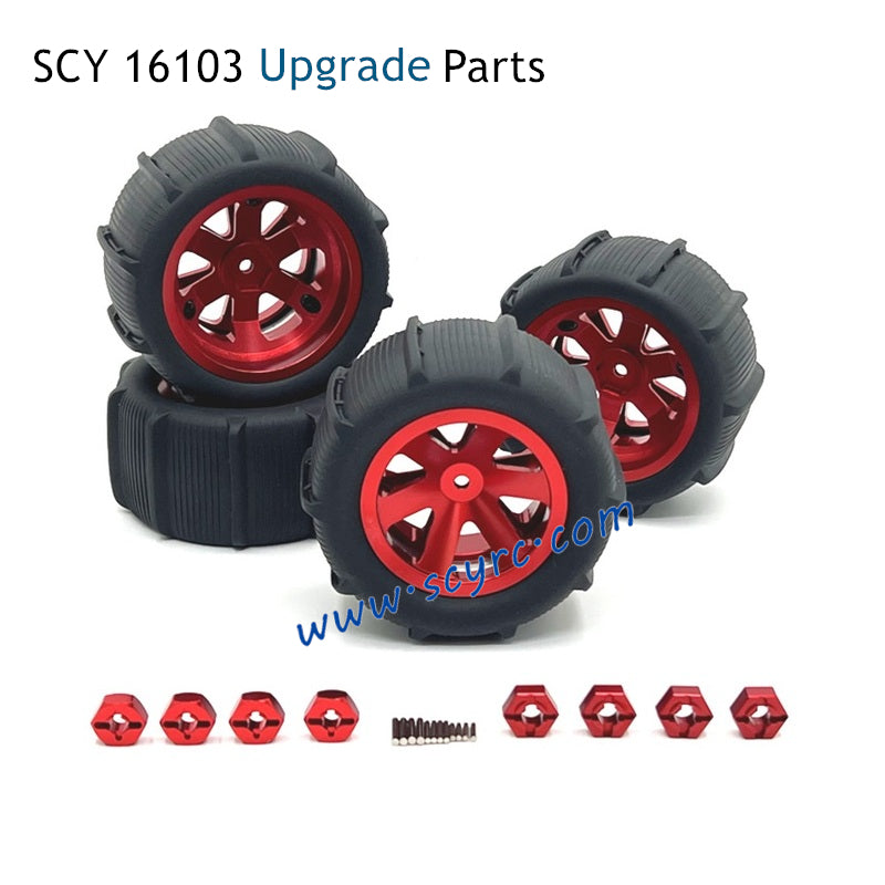 SCY 16103 RC Car Upgrade Parts Beach Wheels