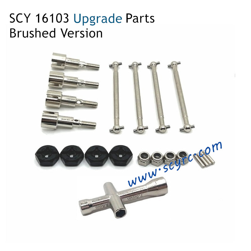 SCY 16103 Upgrade Parts Metal Drive Shaft Split Version