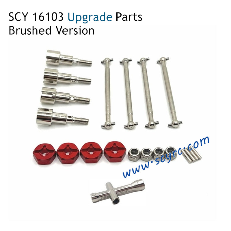 SCY 16103 Upgrade Parts Metal Drive Shaft Split Version