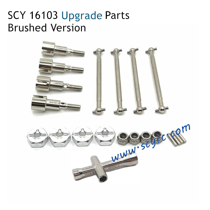 SCY 16103 Upgrade Parts Metal Drive Shaft Split Version