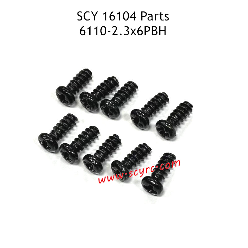 SCY 16104 Parts 2.3X6PBH Screw 6110