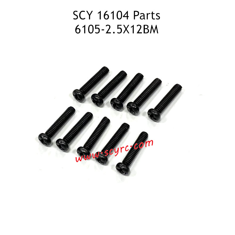 SCY 16104 Parts 2.5X12BM Screw 6105