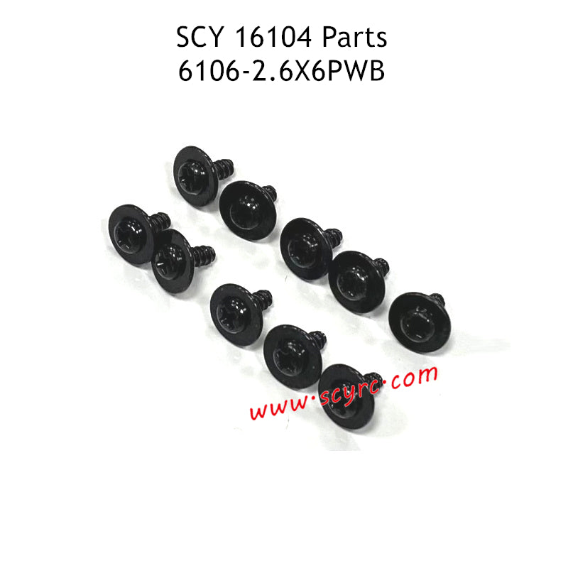 SCY 16104 Parts 2.6X6PWB Screw 6106