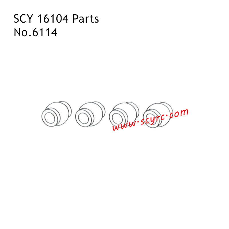 SCY 16104 Parts 4.8x5.2x2.2MM Metal Pivot Balls 6114