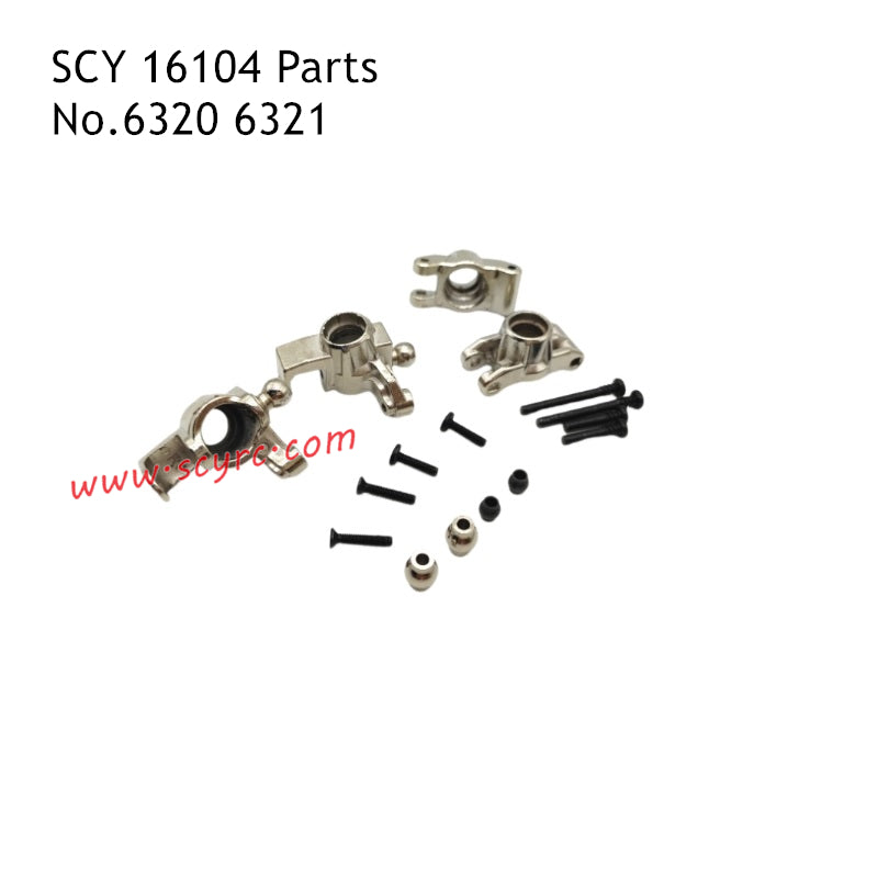 SCY 16104 Parts Metal Front Steering Cup and Rear Cup 6320 6321