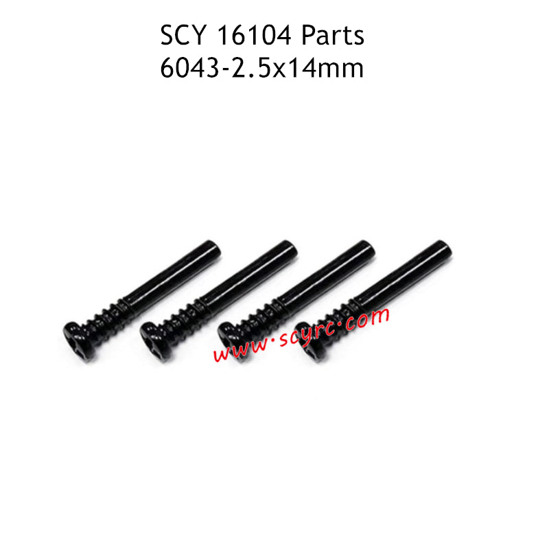 SCY 16104 RC Car Parts 2.5X14mm Screw 6043