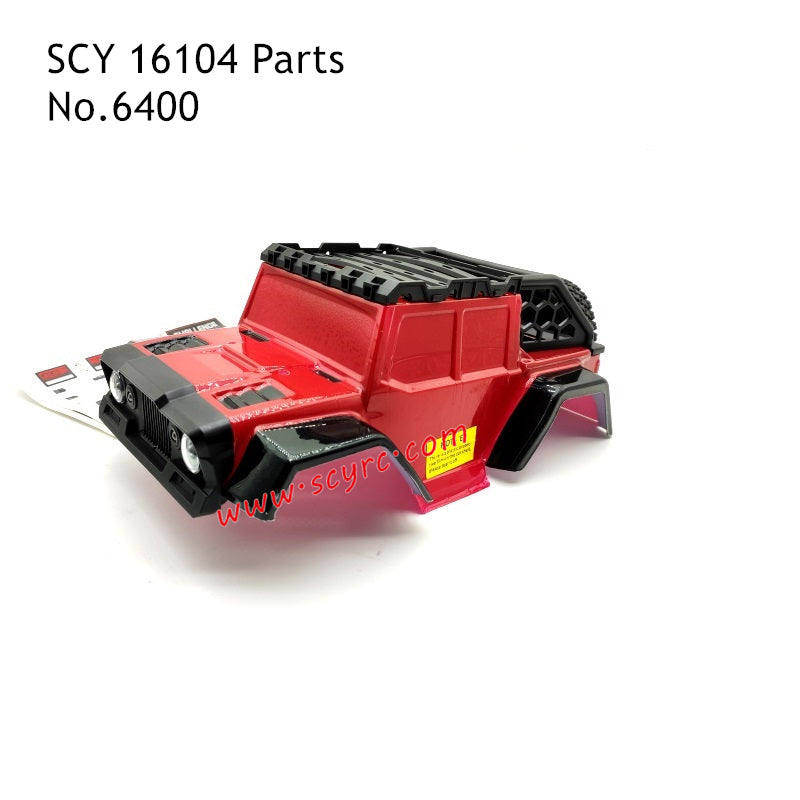 SCY 16104 RC Car Parts Body Shell 6400