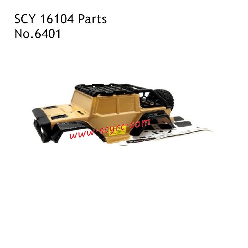 SCY 16104 RC Car Parts Body Shell 6401