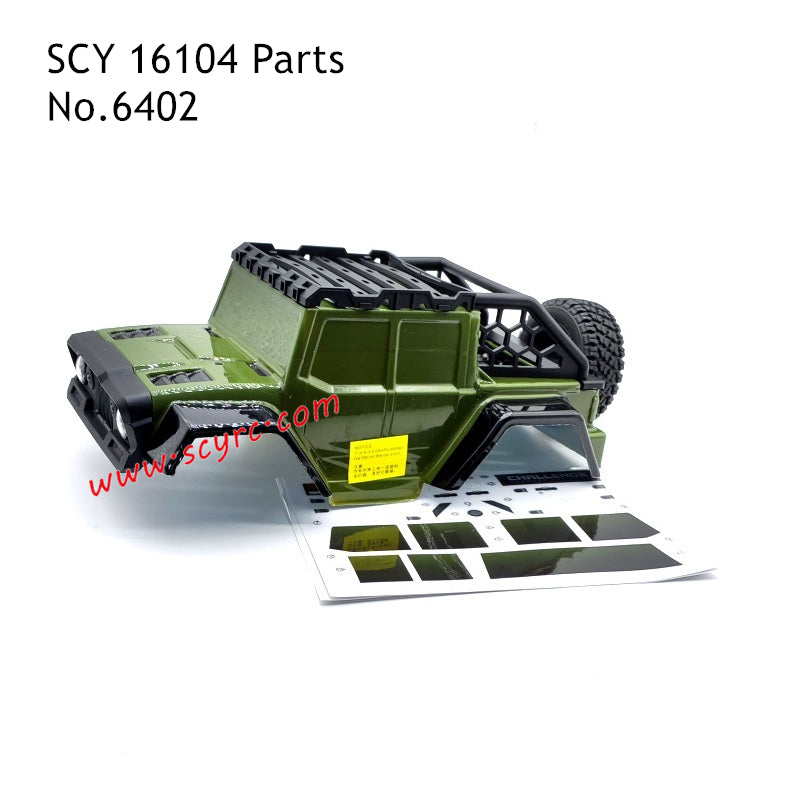 SCY 16104 RC Car Parts Body Shell 6402