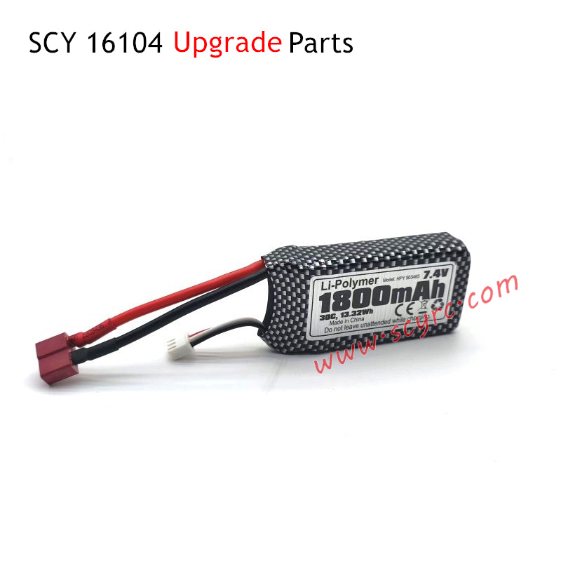 SCY 16104 RC Car Upgrade Parts 7.4V 1800mAh Battery