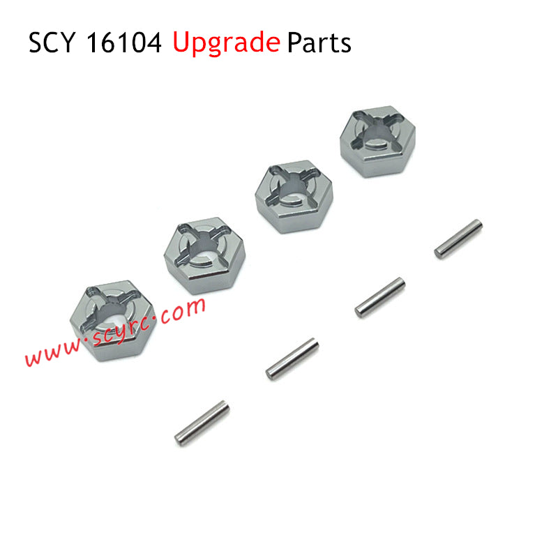 SCY 16104 RC Car Upgrade Parts Metal Wheel Hex