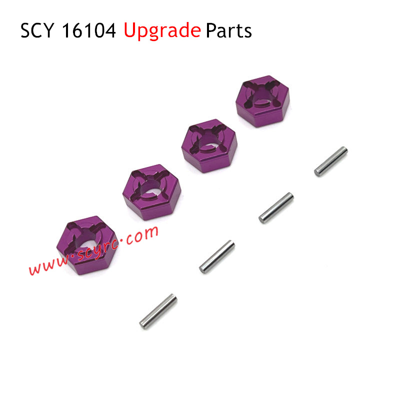 SCY 16104 RC Car Upgrade Parts Metal Wheel Hex