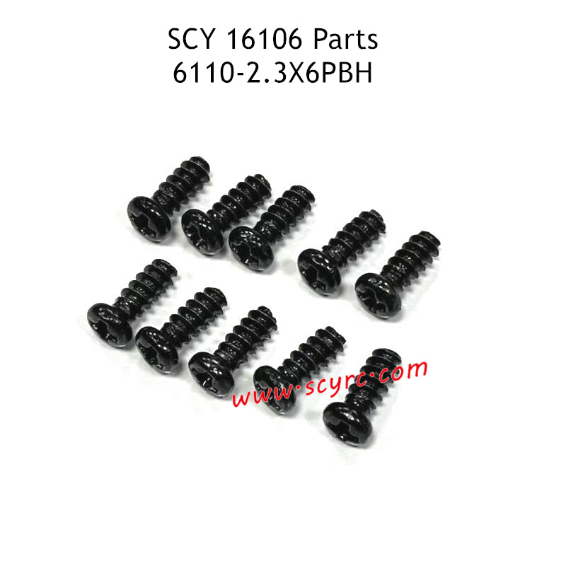 SCY 16106 Parts 2.3X6PBH Screw 6110