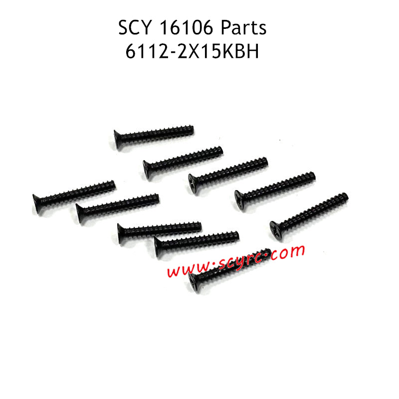 SCY 16106 Parts 2X15KBH Screw 6112