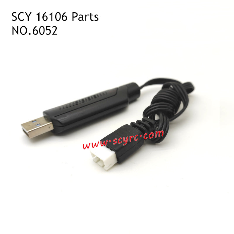 SCY 16106 Parts 7.4V 800mAh USB Charger 6052