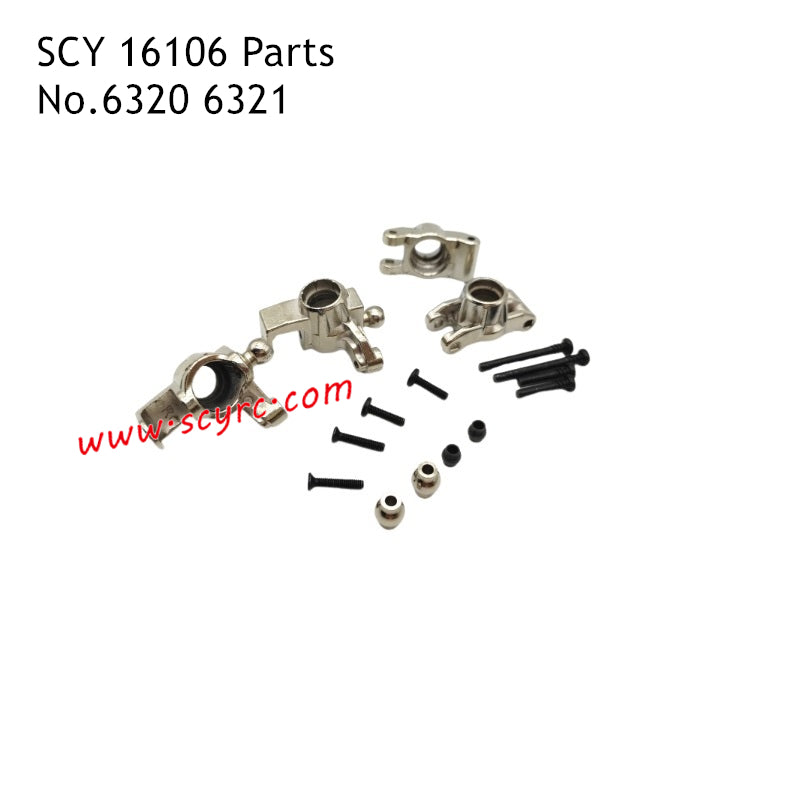 SCY 16106 Parts Metal Front Steering Cup and Rear Cup 6320 6321