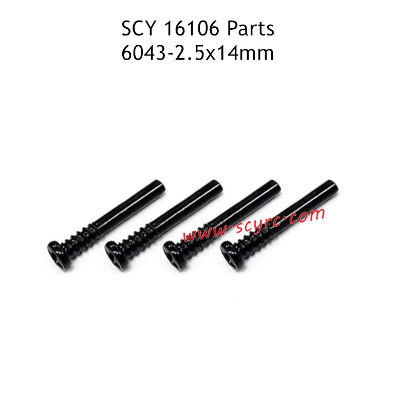 SCY 16106 RC Car Parts 2.5X14mm Screw 6043