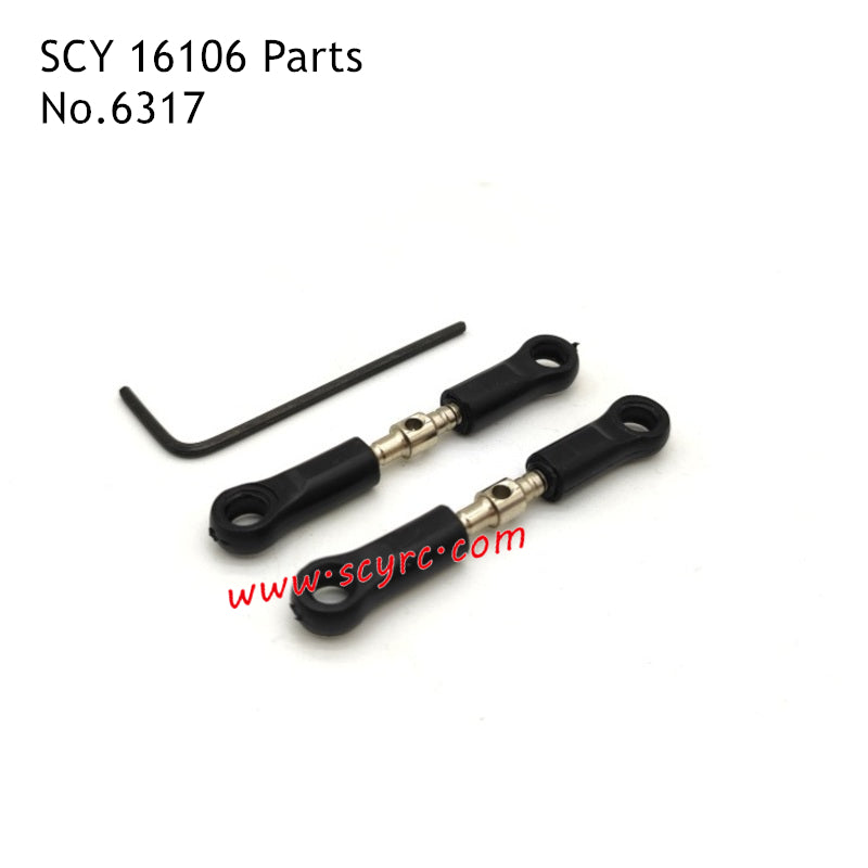 SCY 16106 RC Car Parts Adjustable Steering Rod 6317