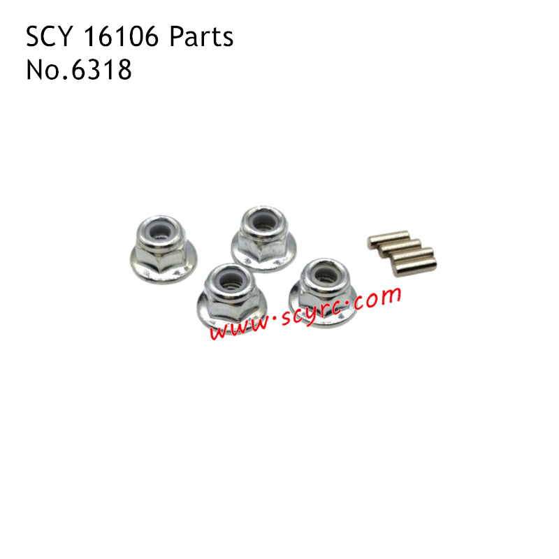 SCY 16106 RC Car Parts M4 Locknut 6318