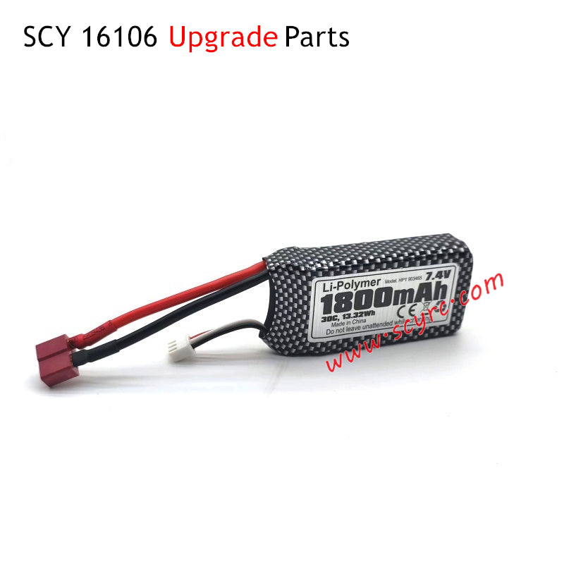 SCY 16106 RC Car Upgrade Parts 7.4V 1800mAh Battery