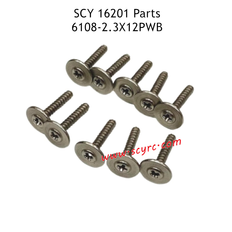 SCY 16201 Parts 2.3x12PWB Screws 6108