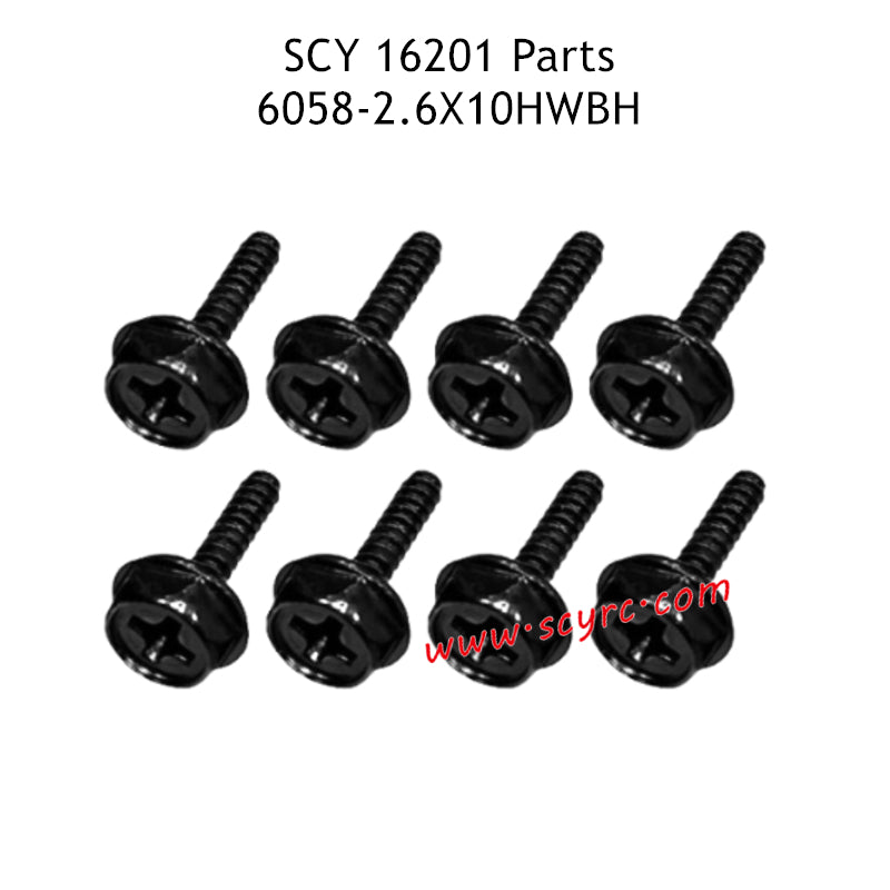 SCY 16201 Parts 2.6X10HWBH Screws 6058