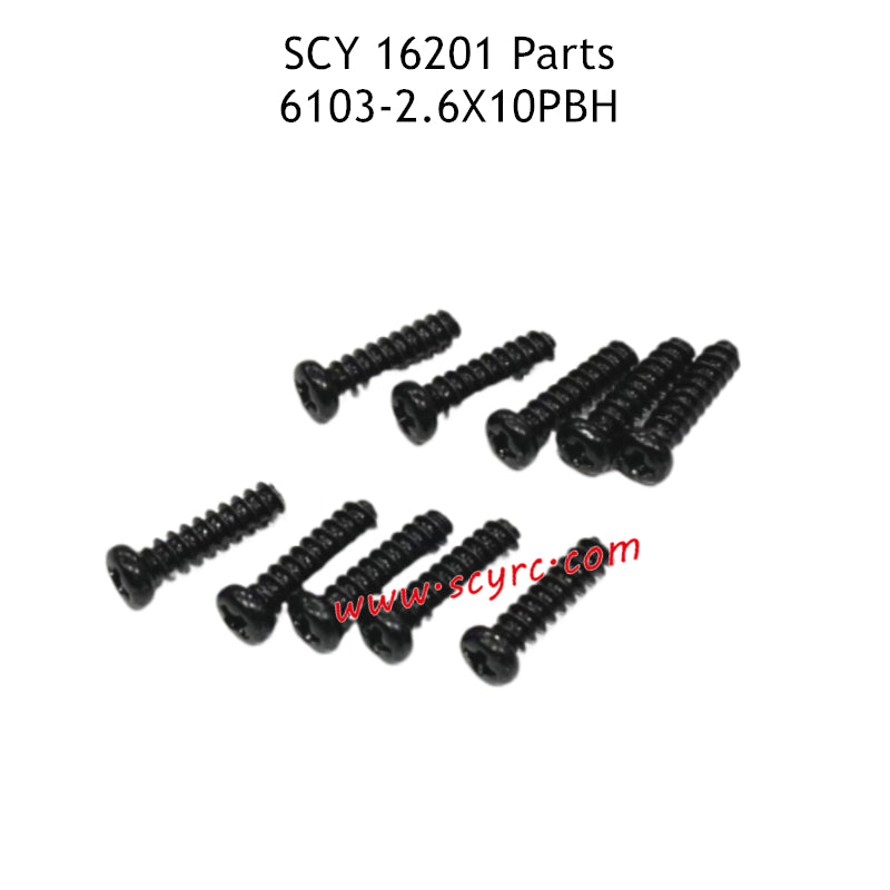 SCY 16201 Parts 2.6X10PBH Screws 6103