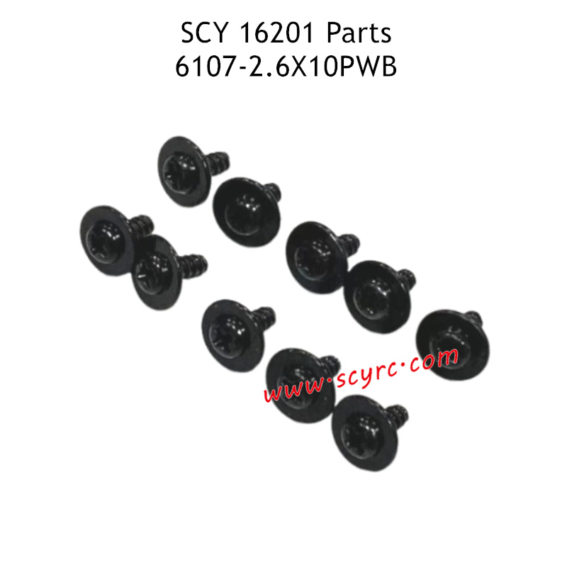 SCY 16201 Parts 2.6X10PWB Screws 6107