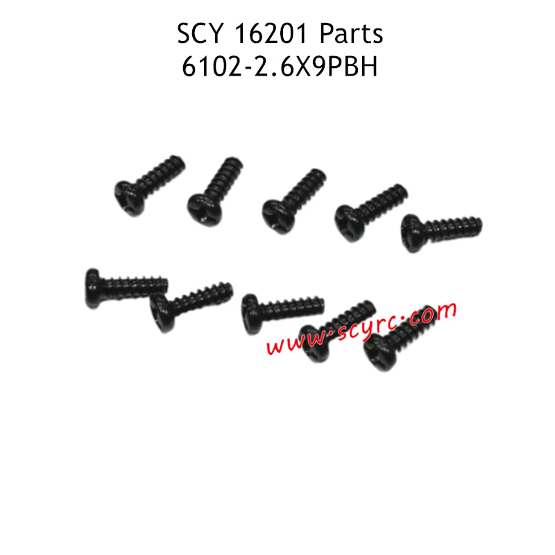 SCY 16201 Parts 2.6X9PBH Screws 6102