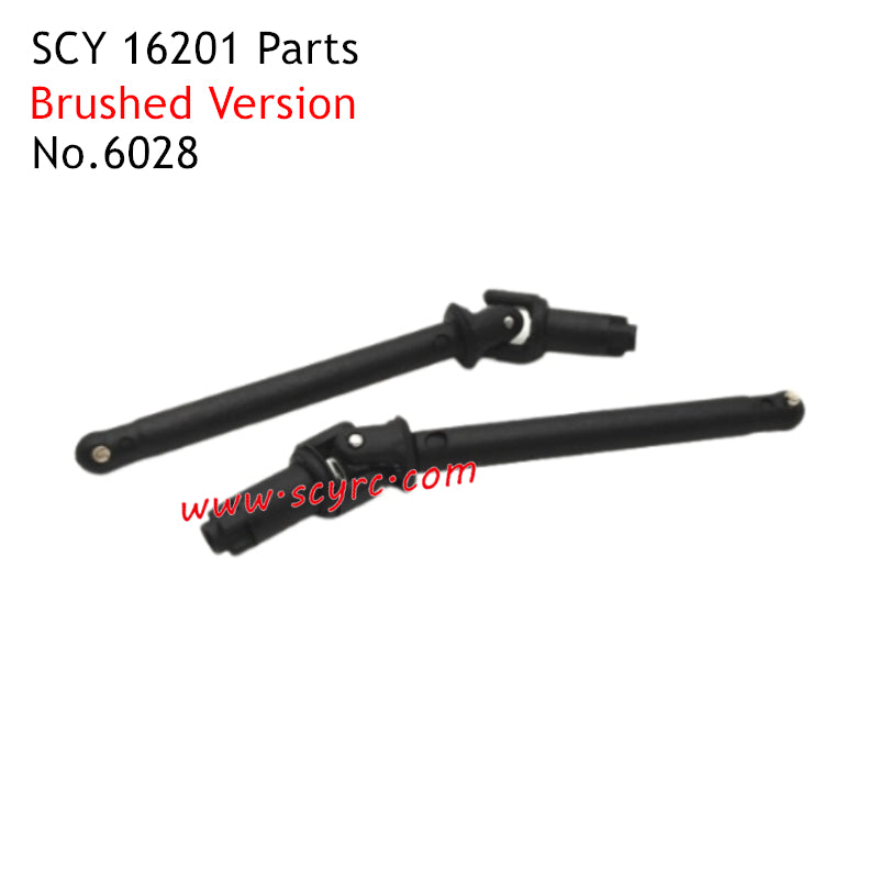 SCY 16201 Parts Brushed Front Drive Shaft 6028