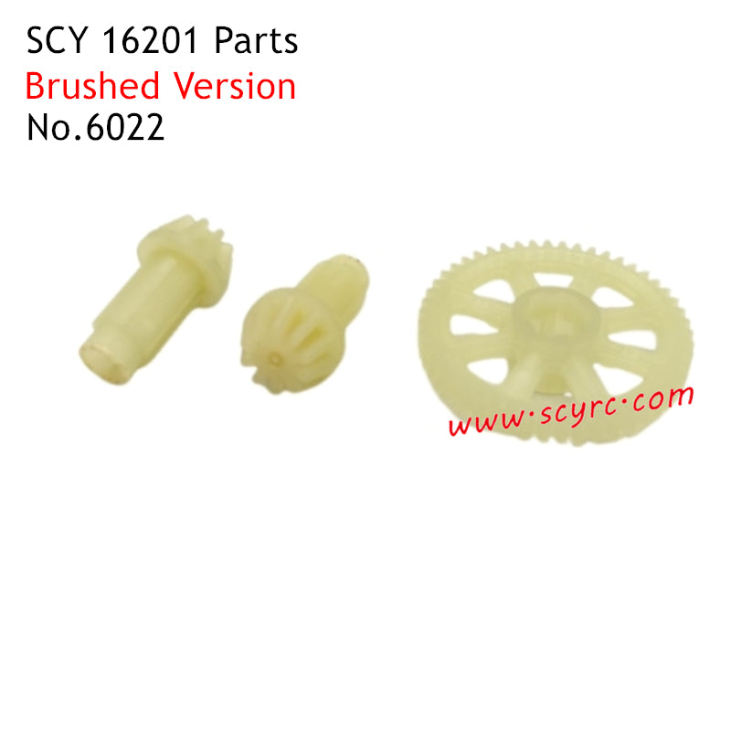 SCY 16201 Parts Brushed Gear Kit 6022
