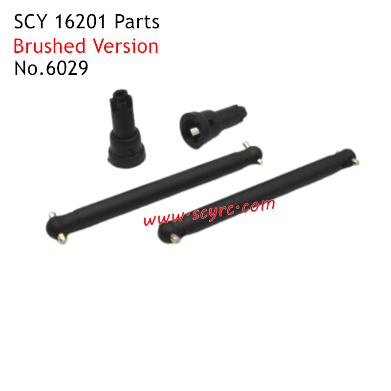 SCY 16201 Parts Brushed Rear Drive Shaft 6029
