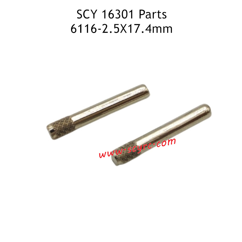 SCY 16301 Parts 2.5X17.4mm Rear Lower Swing Arm Shaft Pin 6116