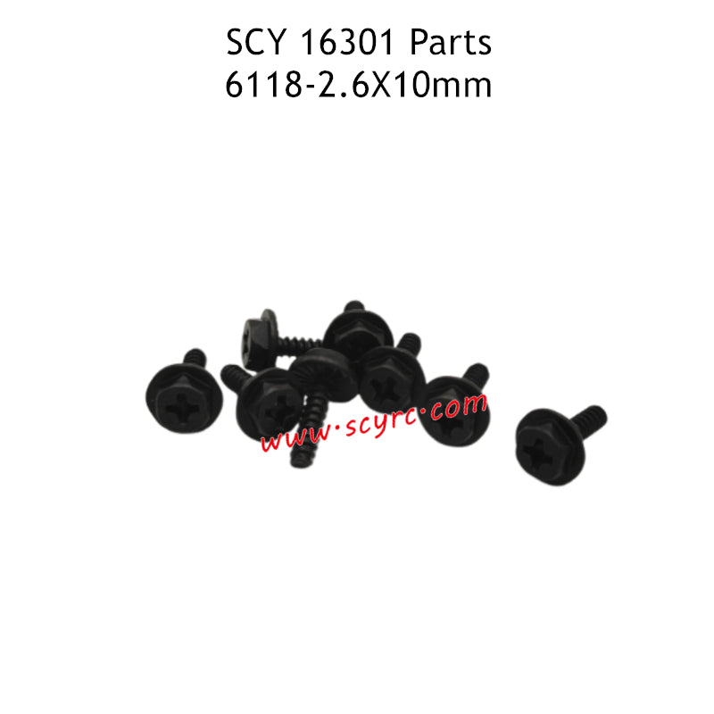 SCY 16301 Parts 2.6X10mm Flange Screw 6118
