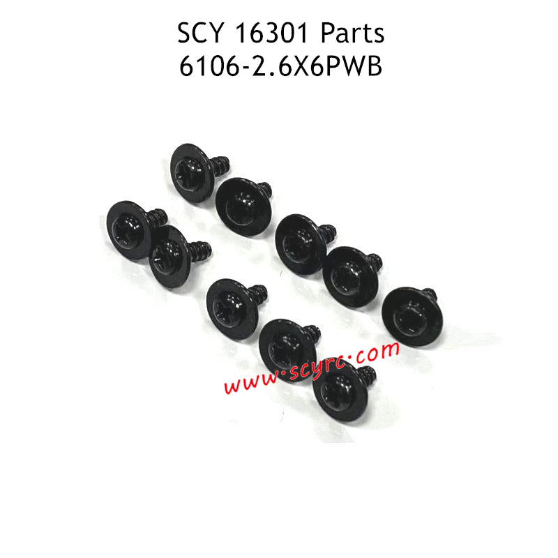 SCY 16301 Parts 2.6X6PWB Screw 6106