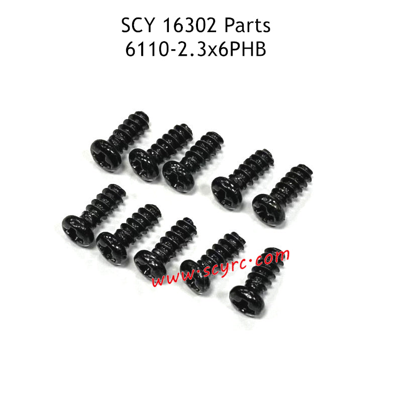 SCY 16302 Parts 2.3X6PBH Screw 6110