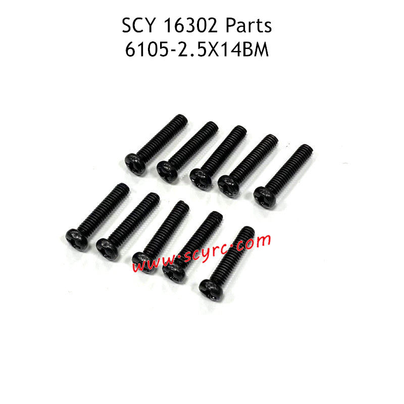 SCY 16302 Parts 2.5X14BM Screw 6105