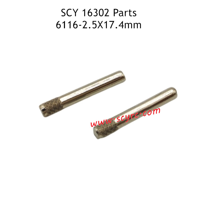 SCY 16302 Parts 2.5X17.4mm Rear Lower Swing Arm Shaft Pin 6116