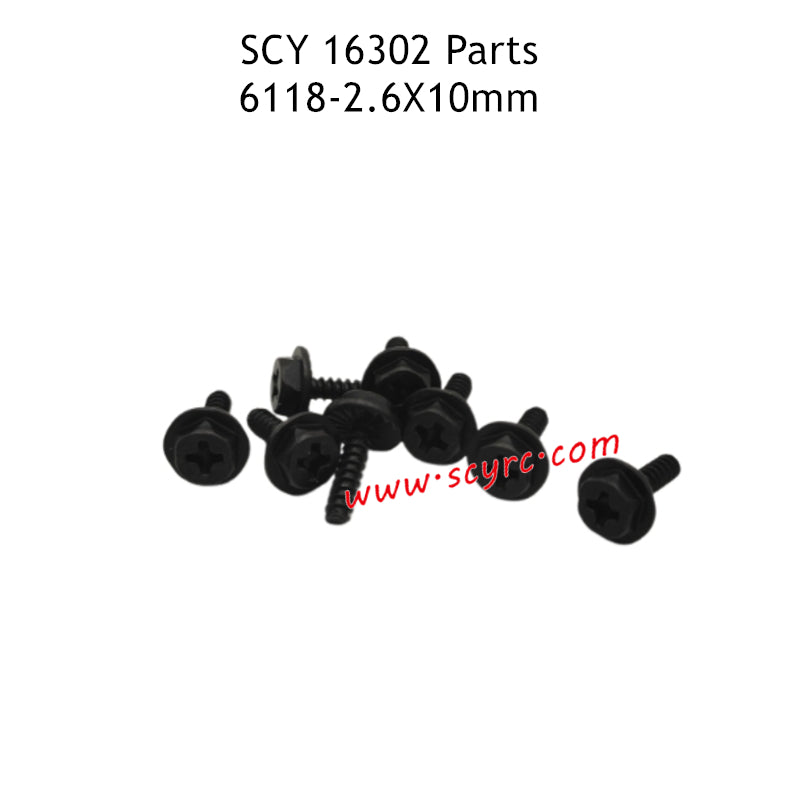 SCY 16302 Parts 2.6X10mm Flange Screw 6118