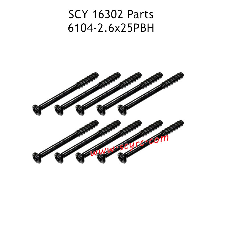 SCY 16302 Parts 2.6X25PBH Screw 6104