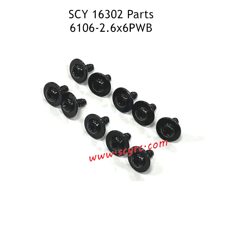 SCY 16302 Parts 2.6X6PWB Screw 6106
