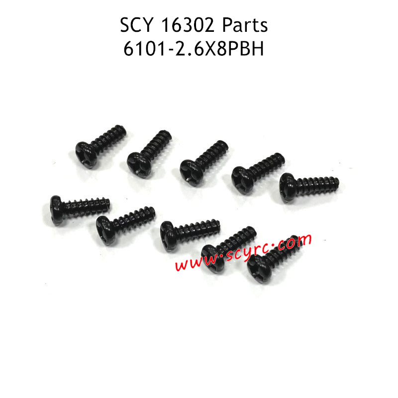 SCY 16302 Parts 2.6X8PBH Screw 6101