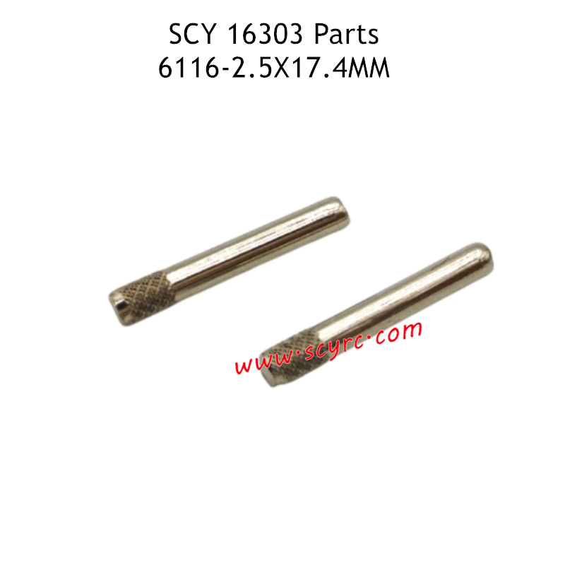 SCY 16303 Parts 2.5X17.4mm Rear Lower Swing Arm Shaft Pin 6116