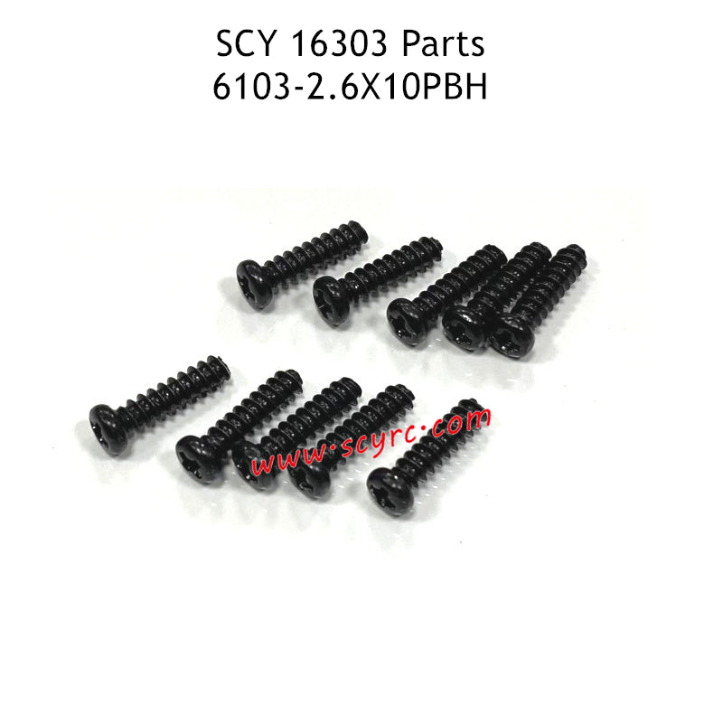 SCY 16303 Parts 2.6X10PBH Screw 6103