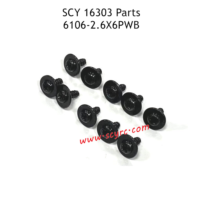 SCY 16303 Parts 2.6X6PWB Screw 6106