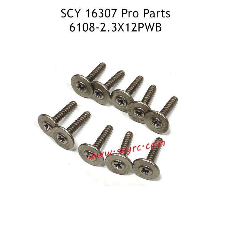 SCY 16307 Pro Parts 2.3x12PWB Screw 6108