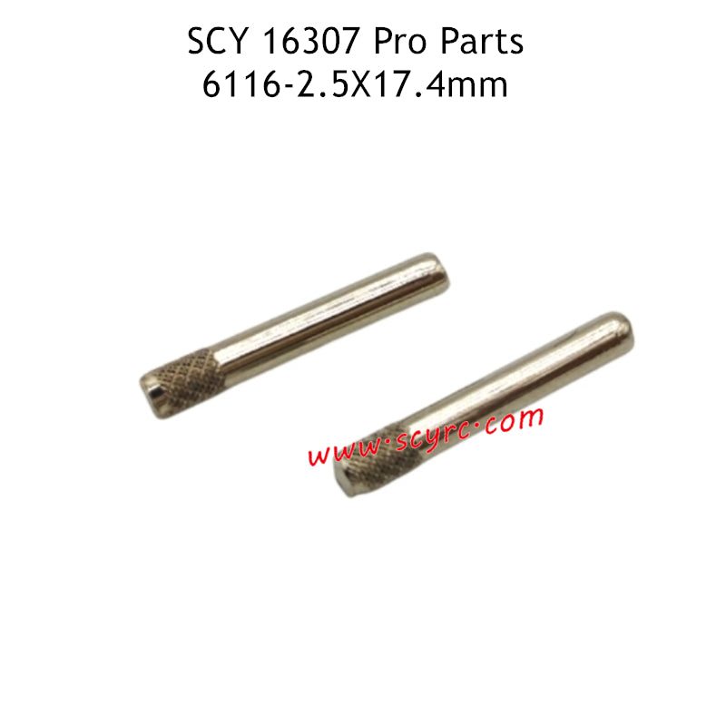 SCY 16307 Pro Parts 2.5X17.4mm Rear Lower Swing Arm Shaft Pin 6116