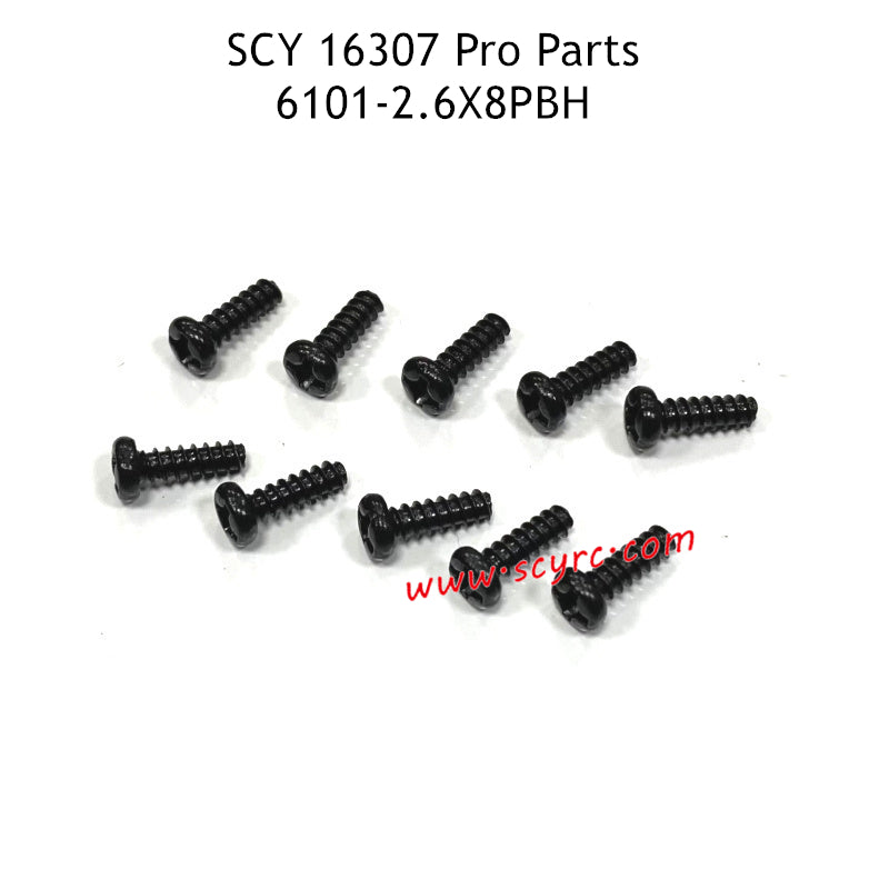SCY 16307 Pro Parts 2.6X8PBH Screw 6101