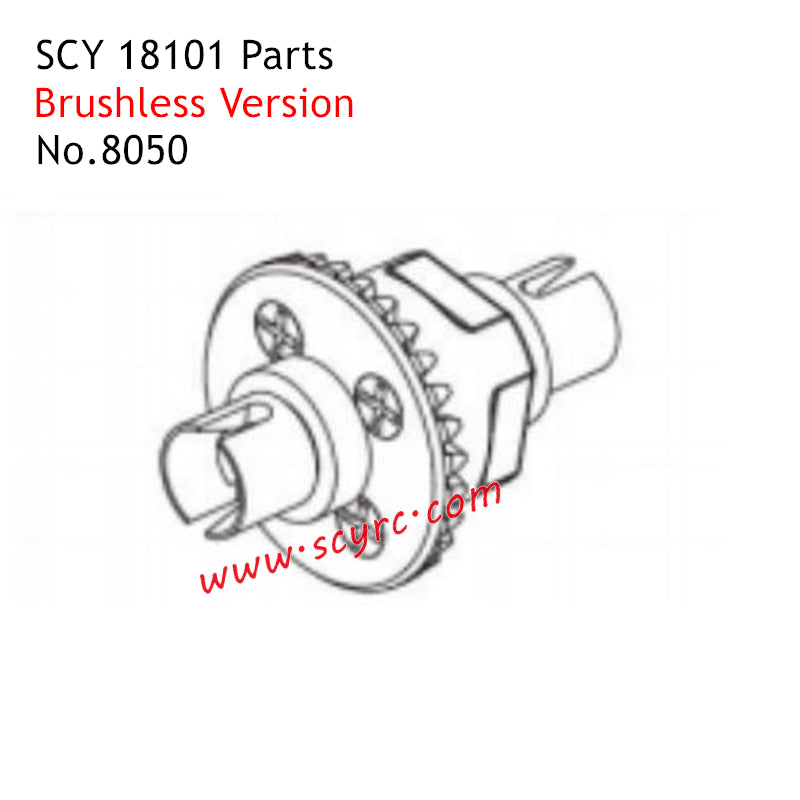 SCY 18101 Pro RC Car Parts Brushless Metal Differential 8050