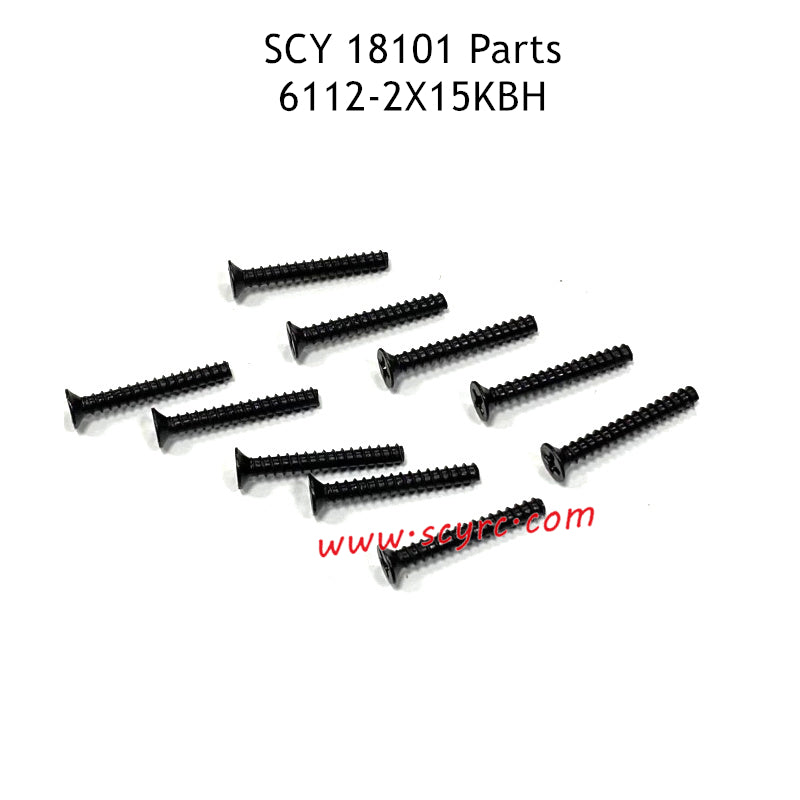 SCY 18101 RC Car Parts 2X15KBH Screws 6112